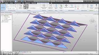 Revit 2010  rotate the panel by a given angle [upl. by Bramwell]