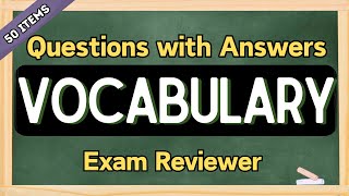 Can You Pass this 50item Vocabulary Challenge  The Quiz University [upl. by Ttezil]