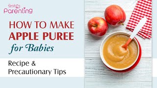 How to Make Apple Puree for Babies Plus some additional Recipe tips [upl. by Emiline]