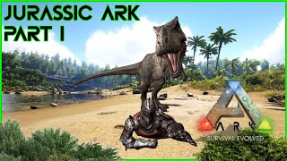 Welcome to Jurassic Ark  Ark Survival Evolved Modded Episode 1 [upl. by Gudrin]