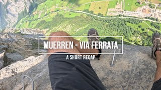 A DOWNHILL VIA FERRATA   MUERRENGIMMELWALD [upl. by Selmore]