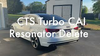 20172022 Audi A4 B9 Drive By Resonator Delete Cold Air Intake And Blow Off Sound [upl. by Kessia]