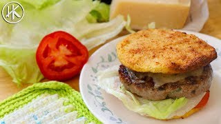 Keto Hamburger Buns Cauliflower Buns amp Keto Pork Burgers  Headbangers Kitchen [upl. by Adne]