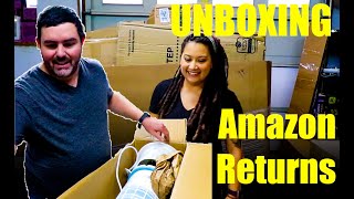 We Unboxed a Amazon Customer Return Liquidation Pallet  Mystery Unboxing  The Family Flips [upl. by Merrielle]