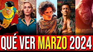 🌏Estrenos en Netflix HBO Amazon Prime Video Disney y Cines en Marzo de 2024 [upl. by Morrie]