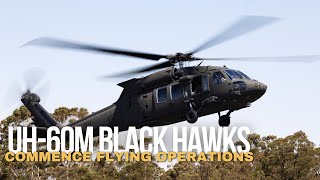 ADF  UH60M Black Hawk commence flying operations [upl. by Nawtna]