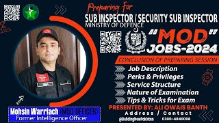 How to Prepare for Sub Inspector amp Security Sub Inspector Jobs in MOD Tips amp Tricks by MOD Officer [upl. by Boehmer775]