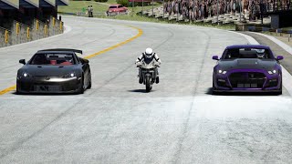 Kawasaki Ninja H2R Supercharged vs Ford Shelby GT500 Drag Turbo cs Lexus LFA Nurburgring Tuned 5034 [upl. by Ytok]