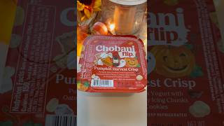 Chobani Flip Pumpkin Harvest Crisp yogurt tastetest 🎃 foodies pumpkinspice pumpkinseason [upl. by Madi]