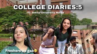 Freshers aa gae ☺️ College Diaries5  Amity University Noida  Apra Yadav [upl. by Melisenda]