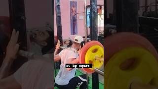 80 kg squat 🔥 gymmotivation legworkout shorts [upl. by Van149]