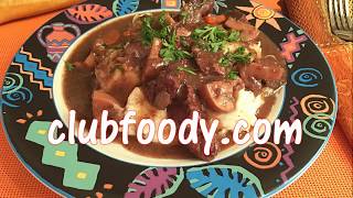 Boeuf Bourguignon Beef Bourguignon Recipe • An Elegant French Classic  Episode 181 [upl. by Aerdnaz195]