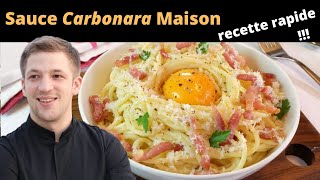 Comment faire une sauce carbonara [upl. by Otilopih239]