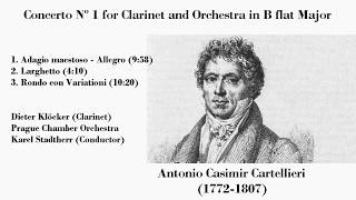 Antonio Casimir Cartellieri 17721807  Concerto Nº 1 for Clarinet and Orchestra in B flat Major [upl. by Vadim]