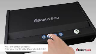 SentrySafe Pistol Safes  Program User Codes [upl. by Rama]