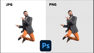 How to Make a Transparent PNG in photoshop 2022 [upl. by Basilio158]