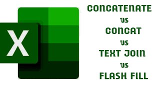 How to use Concatenate Concat text join and Flash Fill in Excel  Advance excel [upl. by Isyad853]