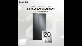 20 Years of Warranty on Samsung Refrigerator [upl. by Frick806]