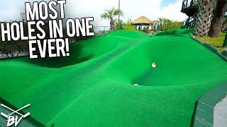 MOST HOLE IN ONES EVER AT THE BEST MINI GOLF COURSE IN THE WORLD [upl. by Rubin584]