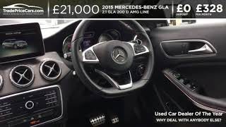 2015 MERCEDESBENZ GLA 200 D AMG LINE AUTO  £21000  £0 DEPOSIT £328 PER MONTH [upl. by Nnylassej]