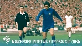 Manchester United Win European Cup vs SL Benfica 1968  British Pathé [upl. by Nyrat67]