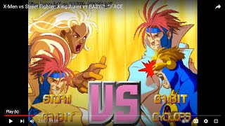 XMen vs Street Fighter King Aures vs BABYFACE [upl. by Dnomyaw]