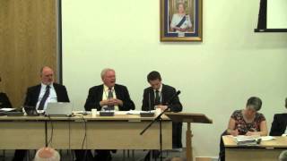 Cambs Police and Crime Commissioner Graham Bright at Huntingdonshire District Council June 2013 [upl. by Einatsed]