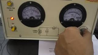 Tunnel diode characteristics apparatus [upl. by Ahders]