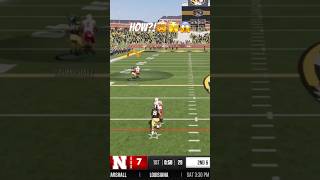 HOW’D THEY LET ME CATCH THIS 🤣 collegefootball collegefootball25 gaming sports shorts fun [upl. by Adeehsar]