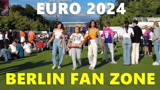 EURO 2024 Inside the BERLIN Fan Zone 4K🇩🇪 [upl. by Ahsekam820]