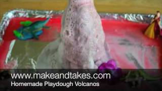 Homemade Playdough Volcano [upl. by Baptist677]