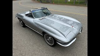 1965 Silver Pearl L76 Corvette Convertible [upl. by Eniamor577]