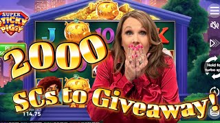 Hello Millions Big Spins amp 2000 SCs Giveaway [upl. by Herwin]