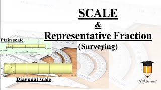 SCALE amp Representative Fraction RF in Surveying civil engineering Full Guide [upl. by Edylc688]