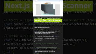 Nextjs Barcode Scanner  Quick Implement [upl. by Neroc]