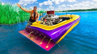 I Bought A DRAG RACING BOAT On Facebook Marketplace water test [upl. by Aiem]