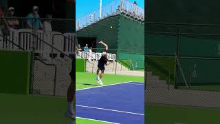 Power of Denis Shapovalov’s serve in slow motion Indian Wells ATP 3624 🎾✨ SlowMotionTennis [upl. by Furey]