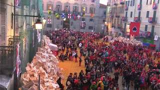 Ivrea Carnevale LIVE battaglia delle arance domenica 11 febbraio 2024 [upl. by Acirretal]