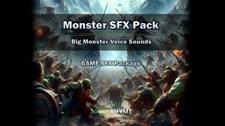 Sound Package Monster SFX Pack Preview [upl. by Atauqal735]