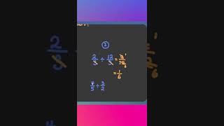 Divide Fraction with the same vs different denominator maths [upl. by Nnairahs915]