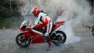 Burnout Cagiva Mito SP525 [upl. by Aserret]