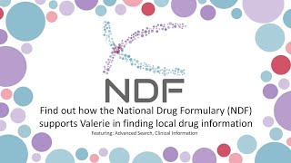 Find out how the National Drug Formulary support Valerie in finding the drug information she needs [upl. by Saba]