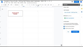 How to make labels in Google Docs [upl. by Henni]