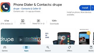 How To Install Phone Dialer amp Contacts Drupe Apps  How To Download Phone Dialer amp Contacts Drupe [upl. by Yodlem]