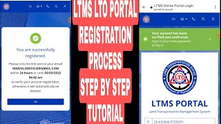 LTMS LTO PORTAL Registration Process  Step by step [upl. by Obmar]