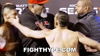 SHANNON BRIGGS amp RAMPAGE JACKSON NEARLY BRAWL AS TEAM BOXING GETS SLAPPED DURING WEIGHIN SCUFFLE [upl. by Maccarone]