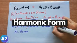 A2 Maths Trigonometry Harmonic Form [upl. by Elleina]