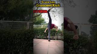 Bruce Lee Crescent Kick🥋🔥 tutorial taekwondo karate motivation kungfu trick training shorts [upl. by Oderfliw]