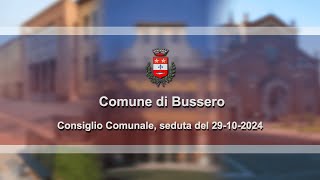 Consiglio Comunale di Bussero 29102024 [upl. by Drawdesemaj593]