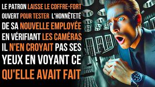 Le patron laisse le coffrefort ouvert pour tester lhonnêteté de sa nouvelle employée… [upl. by Cheney682]